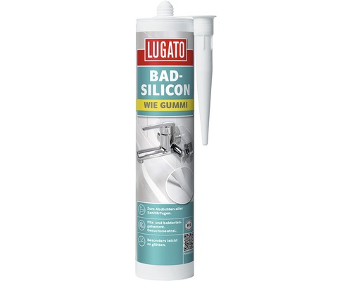Silicone de salle de bains Lugato Comme du caoutchouc transparent 310 ml