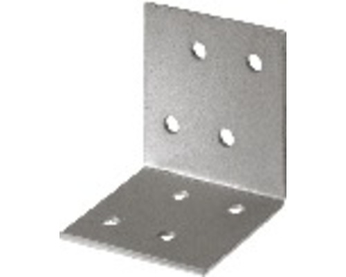 Raccord à angle 40x40x40mm, galvanisé sendzimir, 1 unité