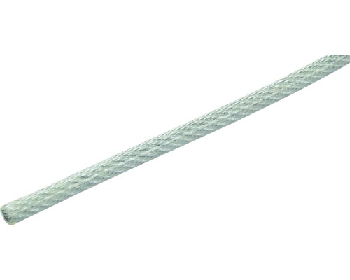 Câble d'acier Pösamo 1.5-3 mm, 10 m acier galvanisé, plastifié, en anneaux