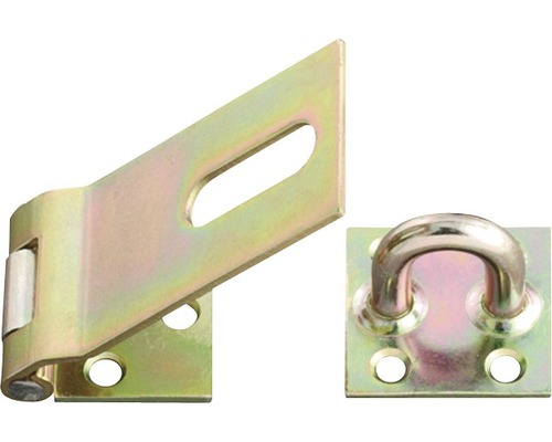 Sécurité lourde 100x38x40mm, jaune en acier galvanisé