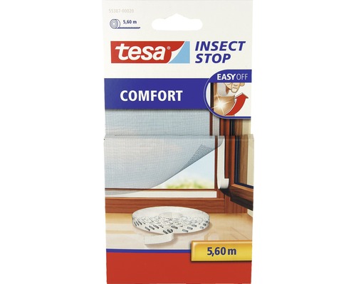 Klettband-Ersatzrolle für Fliegengitter tesa Insect Stop Comfort 5,6 m