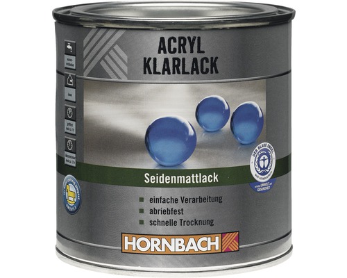 HORNBACH Acryl Klarlack seidenmatt 750 ml