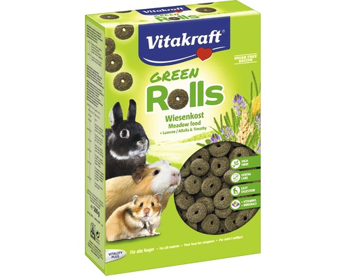 Snack pour rongeurs Vitakraft rouleaux verts 500g