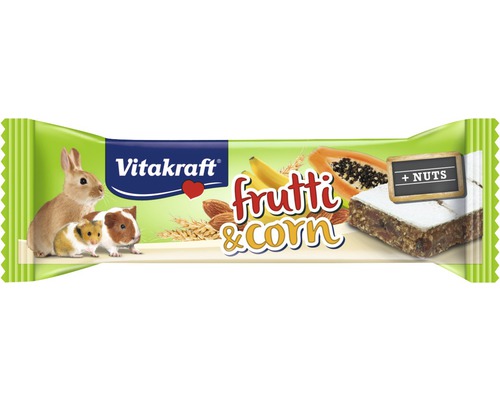Snack pour rongeurs Vitakraft Frutti barre de fruits pour rongeurs, 30 g Snack pour rongeurs Vitakraft Frutti barre de fruits pour rongeurs, 30 g