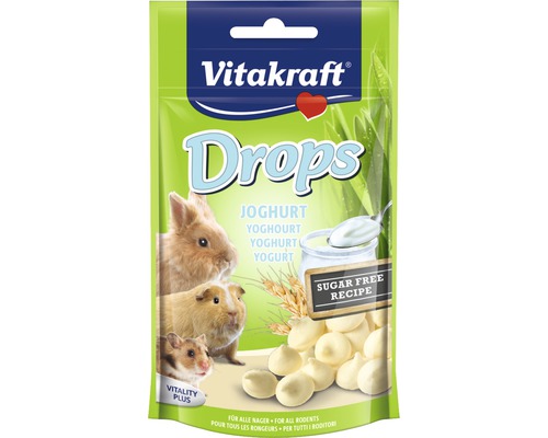 Snack pour rongeurs Vitakraft pastilles au yaourt pour lapin nain, 75 g Snack pour rongeurs Vitakraft pastilles au yaourt pour lapin nain, 75 g
