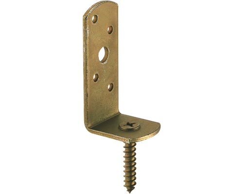 Flechtzaunhalter L-Form 75 x 30 mm, verzinkt, 1 Stück