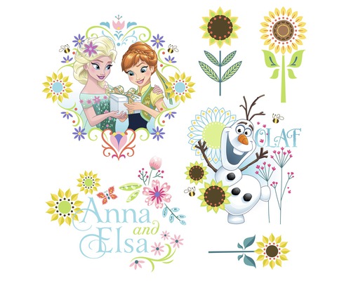 Sticker pour fenêtre Disney Frozen Flower 31 x 31 cm