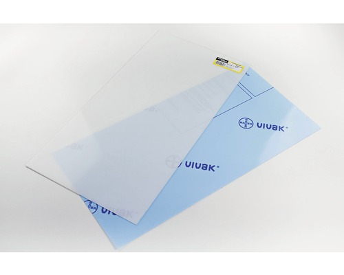 Plaque Vivak transparente 0,8x500x1000 mm