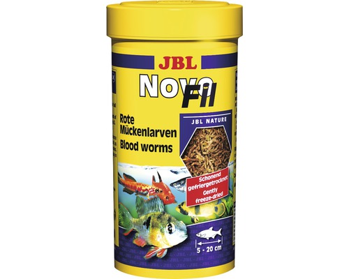 JBL Novofil Larves de mouches rouges 250 ml