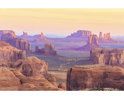 Papier peint photo intissé Hunts Mesa Sunrise 350 x 260 cm-0