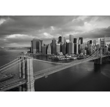 Papier peint photo papier Brooklyn Bridge black/white 350 x 260 cm-thumb-0