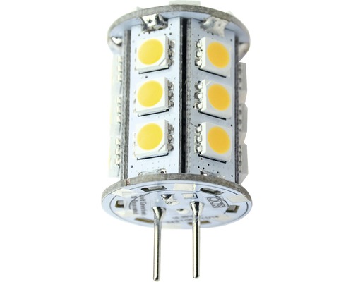 Ampoule à broche LED à intensité lumineuse variable GY6.35/2,4W 295 lm 3000 K blanc chaud culot à broche SMD lot de 15