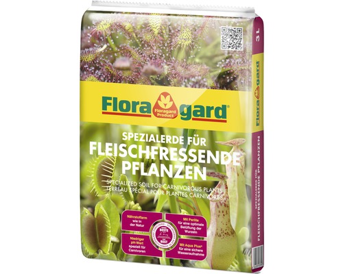 Terreau pour les plantes carnivores Floragard 3 L