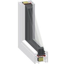 Kunststofffenster Festverglasung ARON Basic weiß 1400x1000 mm (nicht öffenbar)-thumb-1