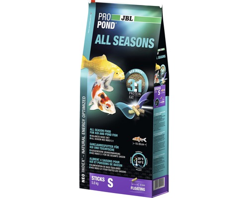 Aliment 4 saisons JBL ProPond All Seasons taille S 5,8 kg-0