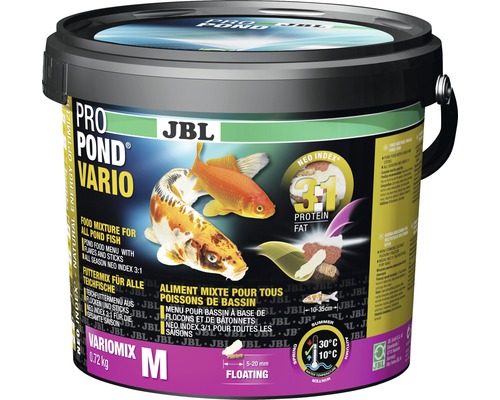 Aliment mixte JBL ProPond Vario taille M 0,72 kg-0