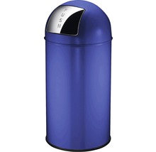 Poubelle avec couvercle basculant Pushcan 40 litres bleu-thumb-0