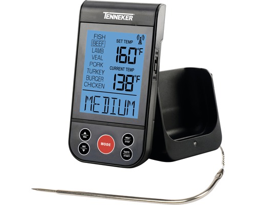 Thermomètre à barbecue Tenneker® numérique avec affichage des niveaux de cuisson