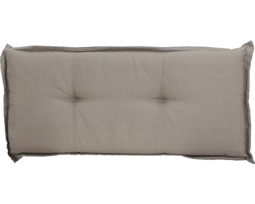 Galette d'assise pour banc Madison Panama 110 x 48 cm coton polyester gris  clair-beige - HORNBACH Luxembourg
