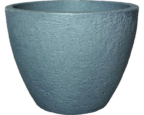 Pot de fleurs geli Stone plastique, Ø 50 H 38 cm gris-0