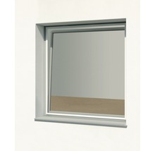 Moustiquaire pour fenêtre 100x120 cm sans perçage blanc-thumb-1