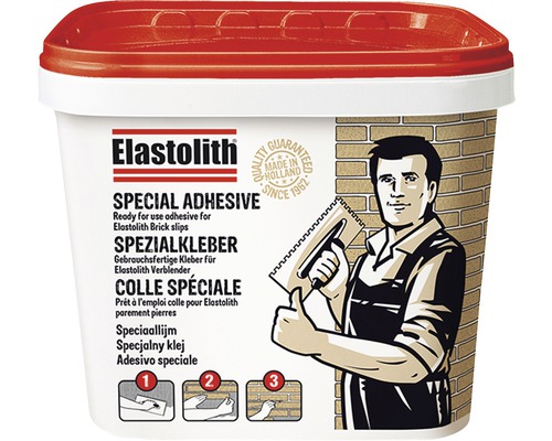 Colle spéciale pour plaquettes de parement en résine synthétique 15 kg brun Colle spéciale pour plaquettes de parement en résine synthétique 15 kg brun