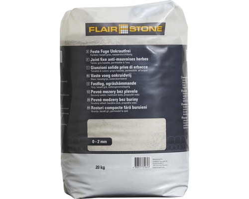 Joint fixe sans mauvaises herbes FLAIRSTONE gris basalte 20 kg
