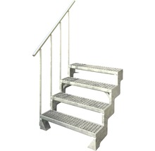Escalier extérieur Gardentop Set 3 ensemble de rampe pour 6 marches 103x83 cm-thumb-3