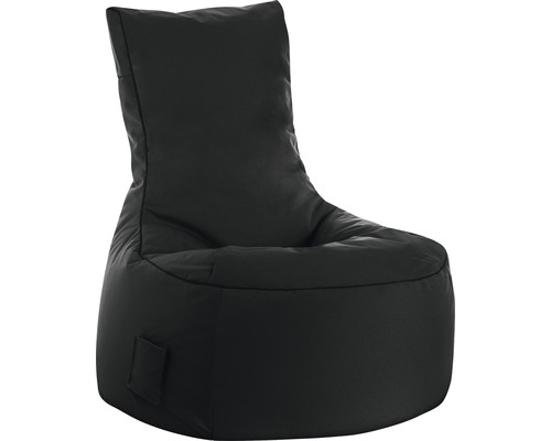 Pouf coussin XXL Sitting Point fauteuil Swing Scuba noir 95x65x90 cm