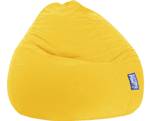 Pouf coussin Sitting Point Beanbag Easy L jaune 70x90 cm