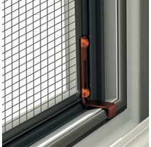 Moustiquaire pour fenêtre sans perçage anthracite sur mesure (max. 100x120 cm)-thumb-5