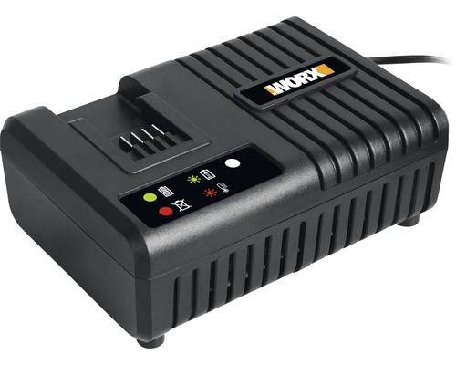 Chargeur rapide WORX 20V WA3867 pour batteries 4 Ah et 6 Ah