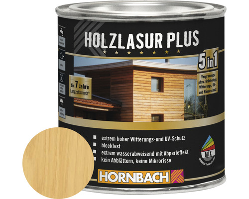Lasure pour bois HORNBACH Plus incolore 375 ml