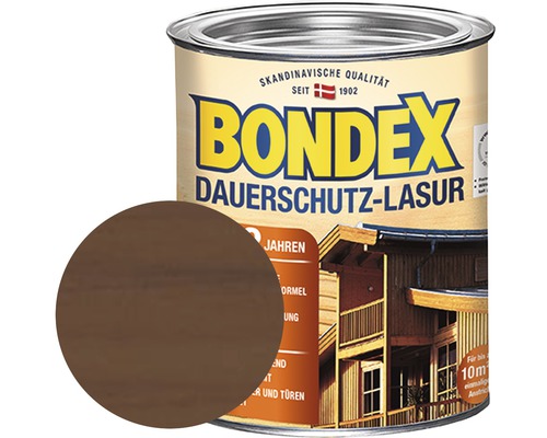 BONDEX Dauerschutz-Lasur nussbaum 750 ml