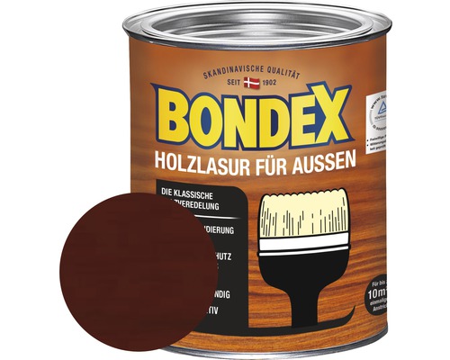 Lasure pour bois BONDEX rio palissandre 750 ml