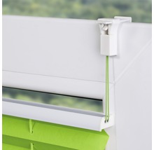 Store plissé Lichtblick tamisant avec guidage latéral vert 45x130 cm-thumb-4