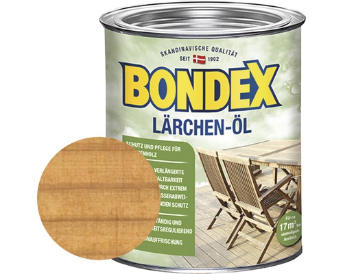 Huile pour bois de mélèze BONDEX 750 ml