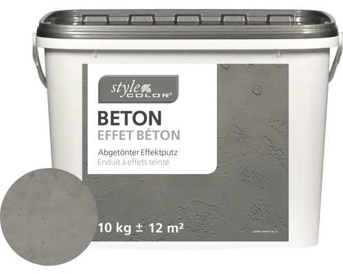 Enduit à effet StyleColor BÉTON gris moyen 10 kg