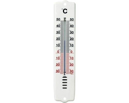 Thermomètre en plastique blanc