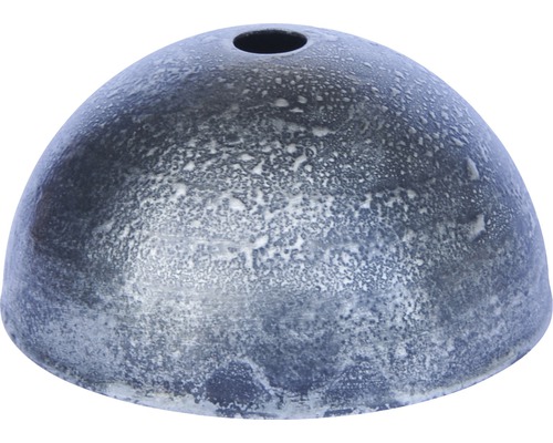 Baldaquin de lampe métallique, patine/argent Ø 80 mm