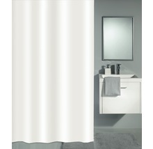 Rideau de douche Kleine Wolke Phönix en PVC blanc 120 x 200 cm-thumb-0