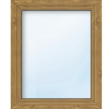 Kunststofffenster 1-flg. ARON Basic weiß/golden oak 750x1250 mm DIN Links-thumb-0