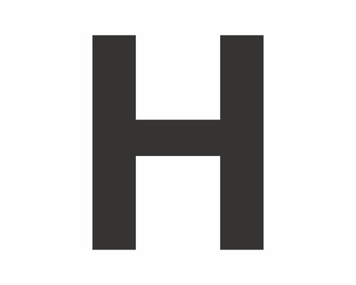 Étiquette portant la lettre « H » noire 30 mm - HORNBACH Luxembourg