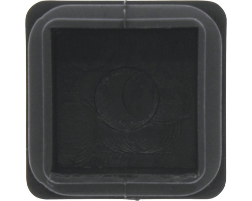 Bouchon pour tube carré Tarrox 30x30 mm noir 16 pièces-0
