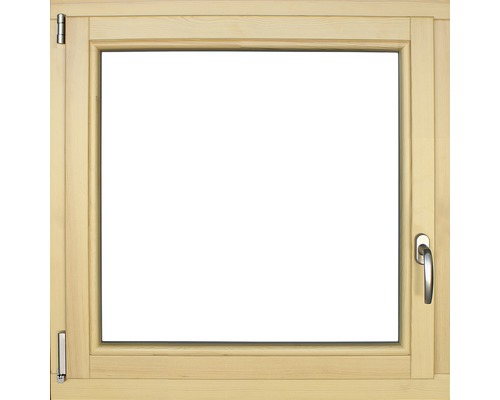 Fenêtre en bois pin, 90x90 cm tirant gauche