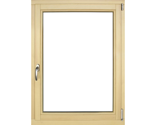 Fenêtre en bois pin, 90x120 cm tirant droit-0