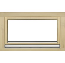 Fenêtre en bois pin, 100x60 cm tirant droit-thumb-1