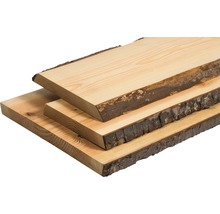 Planche en bois massif brut avec flache sapin de Douglas 2.000x300-350x30 mm-thumb-0