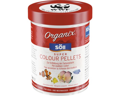 Nourriture en pellets Söll Organix Super Colour Pellets 270 ml