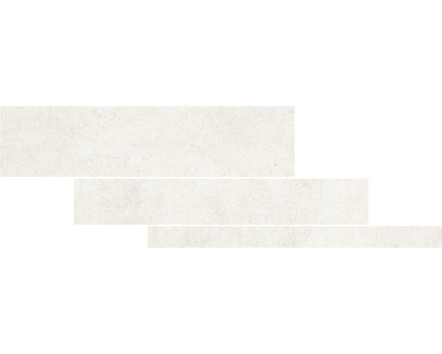 Carrelage sol et mur en grès cérame fin HOMEtek Ivory lappato multi-format 5/10/15 x 60 cm